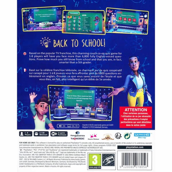 Are You Smarter Than A 5th Grader Playstation 5 PS5