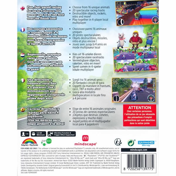 Animal Kart Racer Playstation 5 PS5