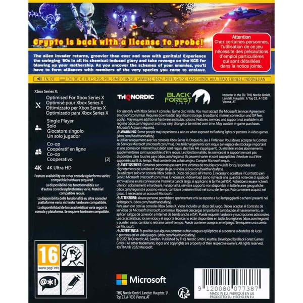Destroy All Humans 2 Reprobed Xbox Series X