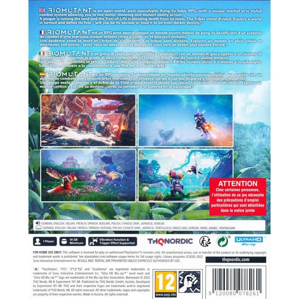 Biomutant Playstation 5 PS5
