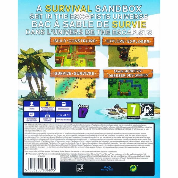 The Survivalists Playstation 4 PS4