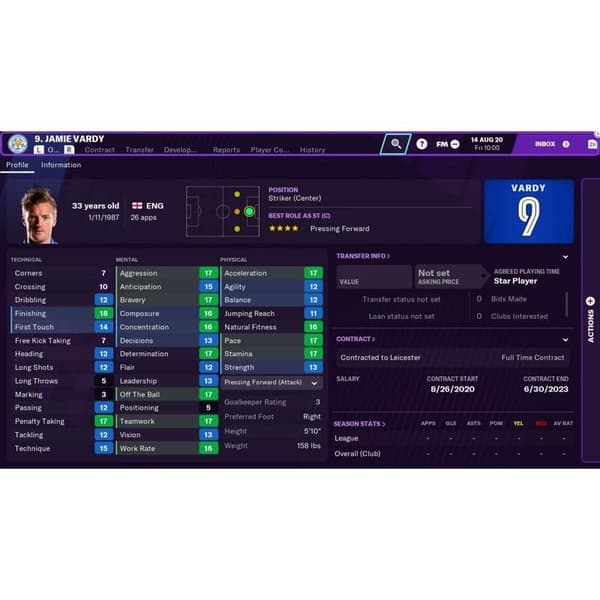 Football Manager 2021 Touch FR Nintendo Switch (Code in a box)