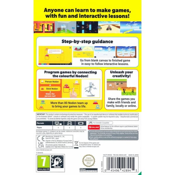 Game Builder Garage Nintendo Switch