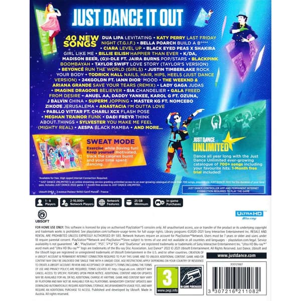 Just Dance 2022 Playstation 5 PS5