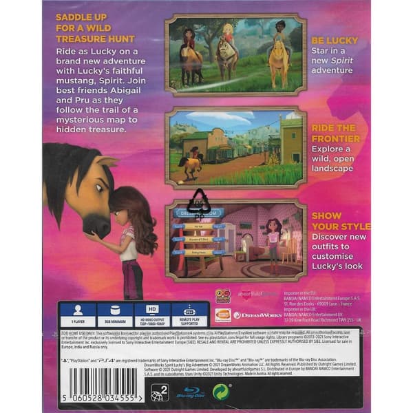 Spirit Luckys Big Adventure Playstation 4 PS4