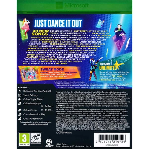 Just Dance 2022 Xbox Series X Xbox One