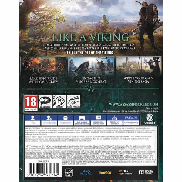 Assassins Creed Valhalla Playstation 4 PS4