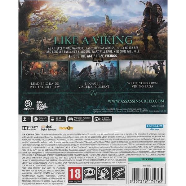 Assassins Creed Valhalla Playstation 5 PS5