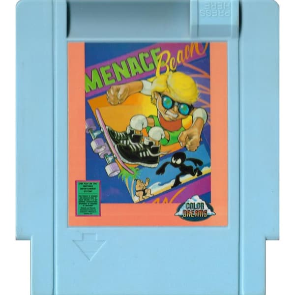 Menace Beach Nintendo NES (Brukt, Kun kassett)