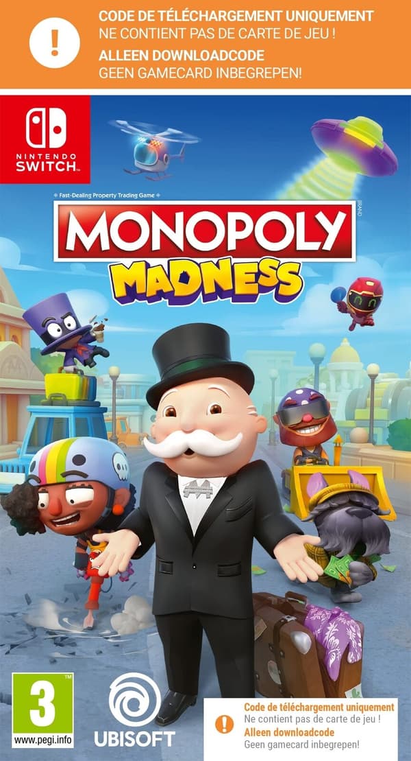 Monopoly Madness  (Code In Box) (FR- Multi in game) (Nintendo Switch)