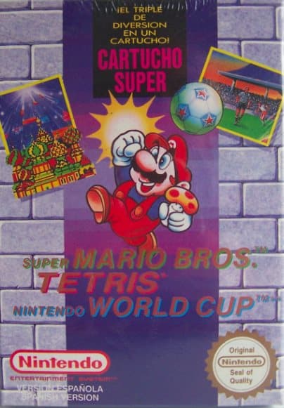 Super Mario Bros. / Tetris / Nintendo World Cup Nintendo - Nintendo 8-bit/NES - PAL B/SCN (KÄYTETTY TAVARA)