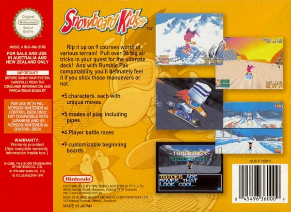 Snowboard Kids - Nintendo 64/N64 - PAL/EUR (BRUKT VARE)