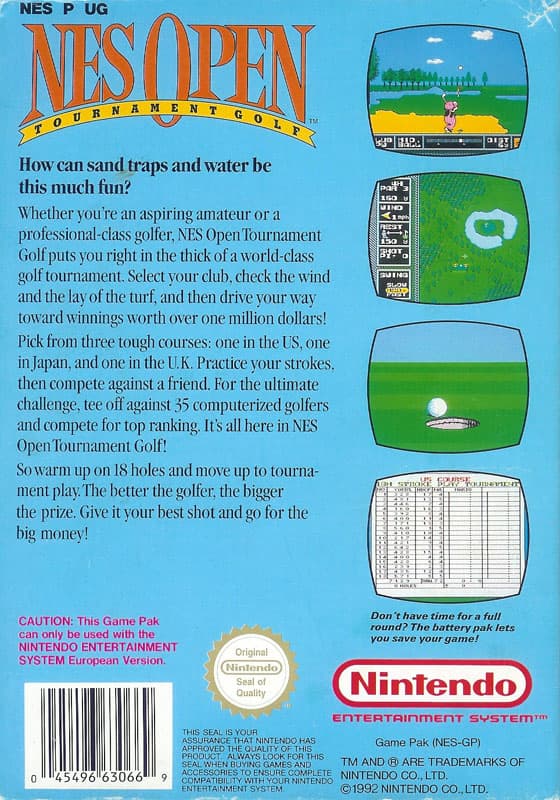 NES Open Golf - Nintendo 8-bit/NES - PAL B/SCN (Begagnad)