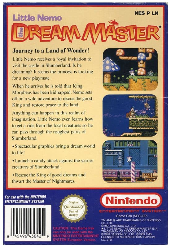 Little Nemo The Dream Master - Nintendo 8-bit/NES - PAL B/SCN (BRUGT VARE)