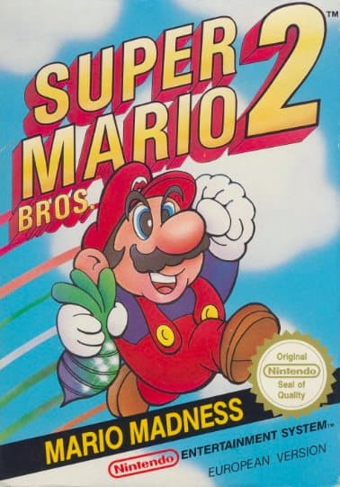Super Mario Bros 2 - NES/Nintendo 8-bit - PAL-B/SCN (BRUKT VARE) Komplett
