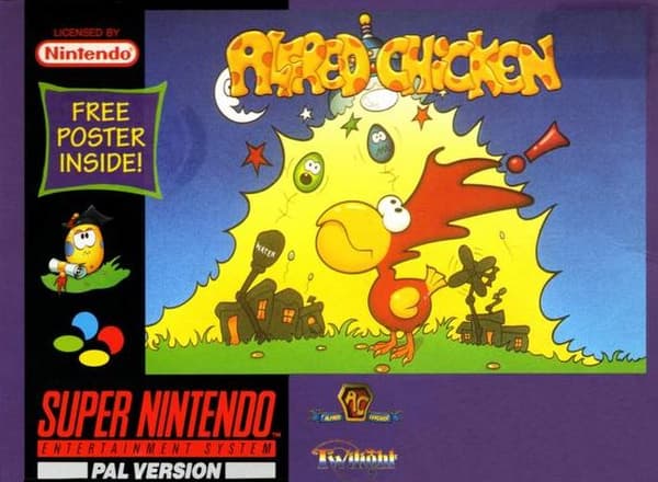 Alfred Chicken - Supernintendo/SNES - PAL/SCN/EUR (BRUKT VARE)