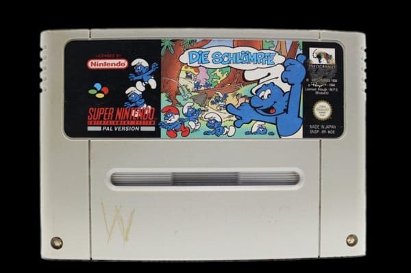 The Smurfs - Supernintendo/SNES - PAL/SCN/EUR (BRUKT VARE) Endast Kassett