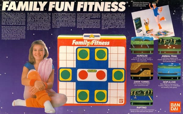 Family Fun Fitness Control Mat / Hoppmatta - NES (BRUGT VARE)