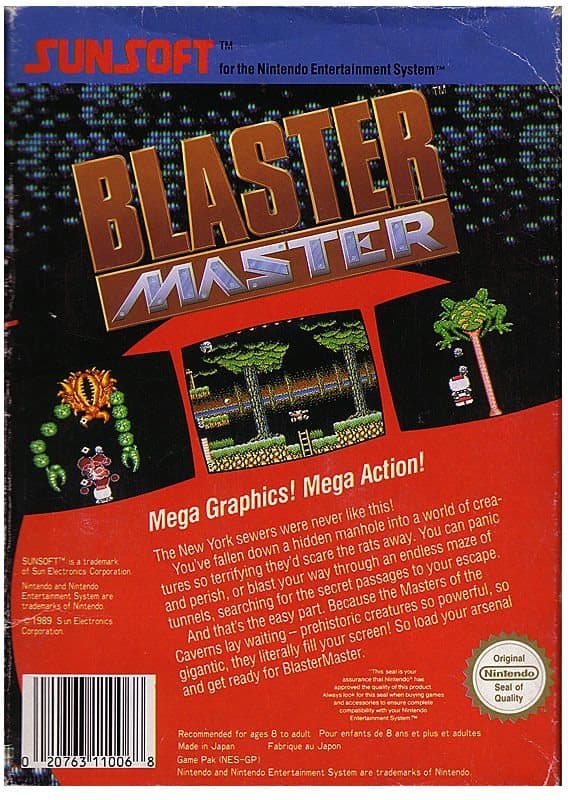 Blaster Master - Nintendo 8-bit/NES - PAL B/SCN (Begagnad)