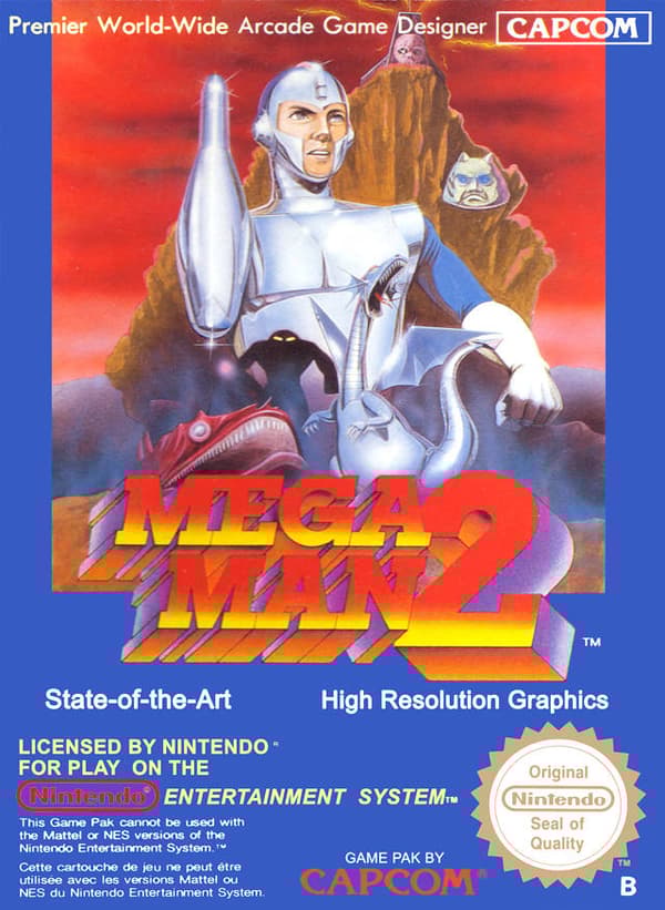Mega Man 2 - Nintendo 8-bit/NES - PAL B/SCN (BRUKT VARE) Komplett