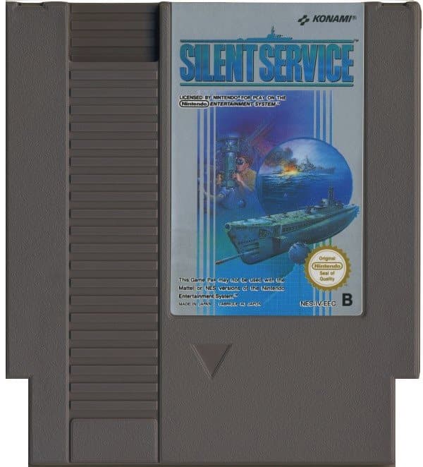 Silent Service - Nintendo 8-bit/NES - PAL B/SCN (BRUKT VARE) Endast Kassett