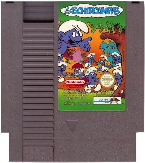 Smurfarna - Nintendo 8-bit/NES - PAL B/SCN (BRUKT VARE) Endast Kassett