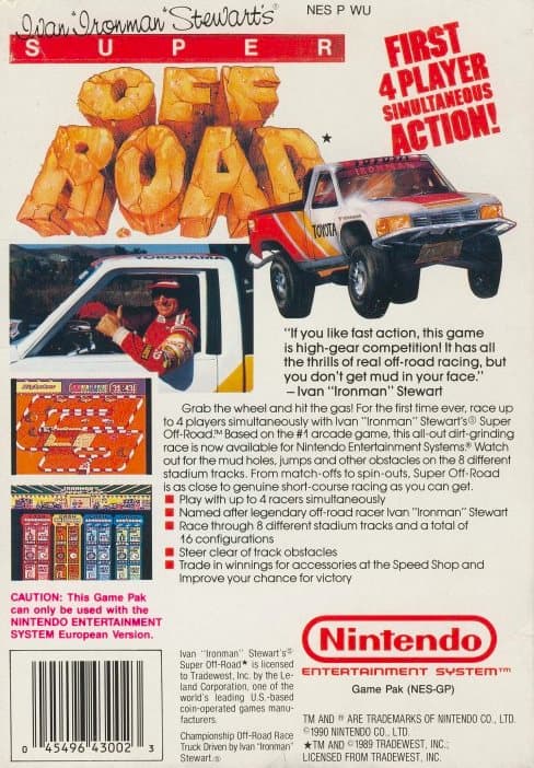 Super Off Road - Nintendo 8-bit/NES - PAL B/SCN (BRUKT VARE)