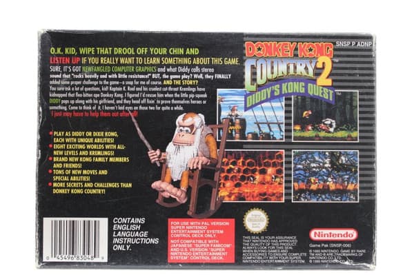 Donkey Kong Country 2: Diddy´s Kong Quest - Supernintendo/SNES - PAL/SCN/EUR (KÄYTETTY TAVARA)
