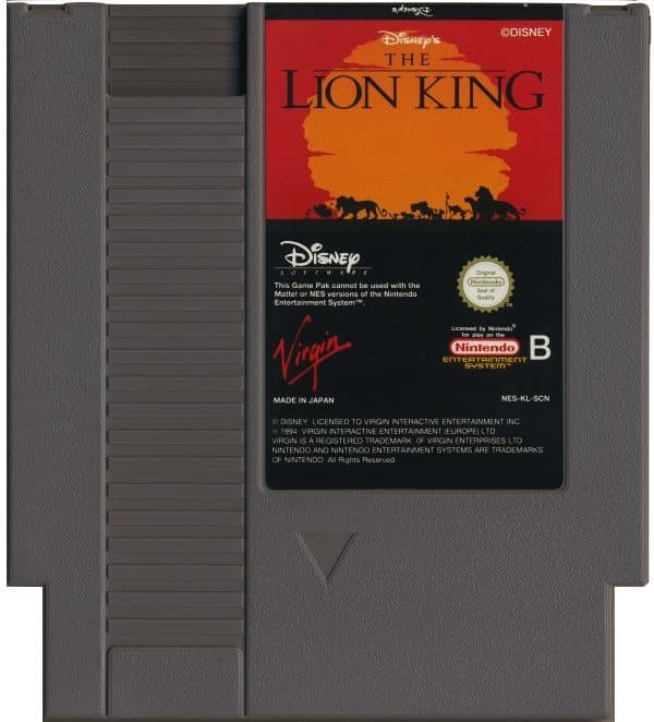 Disney The Lion King - Nintendo 8-bit/NES - PAL B/SCN (BRUKT VARE) Endast Kassett