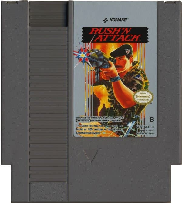 Rush´n Attack - Nintendo 8-bit/NES - PAL B/SCN (BRUKT VARE) Endast Kassett