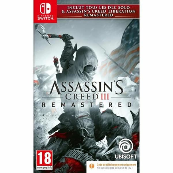 Videospil til Switch Ubisoft Assassin's Creed 3 + Assassin's Creed Liberation Remaster Download kode