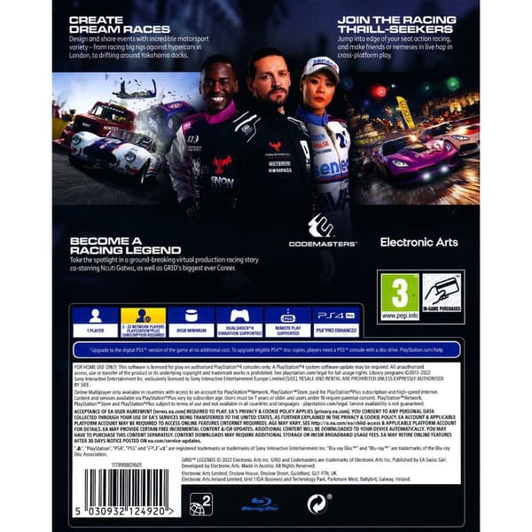 Grid Legends Playstation 4 PS4