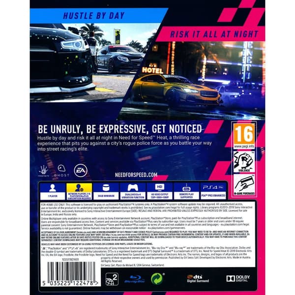 Need for Speed Heat Playstation 4 PS4