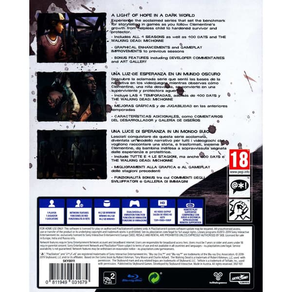 The Walking Dead The Telltale Definitive Series Playstation 4 PS4