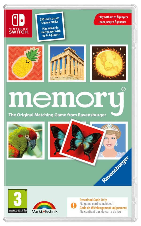 RAVENSBURGER: MEMORY (Code In A Box) (Nintendo Switch)