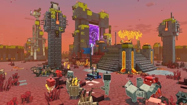 NYTT Minecraft Legends Deluxe edition (UK4 Switch)