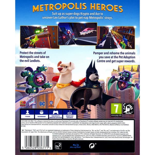 DC League of Super Pets The Adventures of Krypto and Ace Playstation 4 PS4