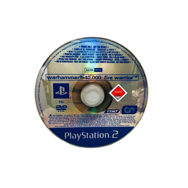 Warhammer 40 000 Fire Warrior (Sony Playstation 2 Ps2 Promo)