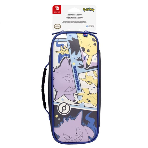 HORI Cargo Pouch Compact - Pikachu, Gengar  Mimikyu (Nintendo Switch)