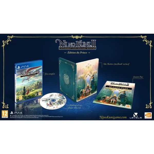 TV-spel - Nivå-5 - Ni No Kuni II Prince's Edition - Exklusiv Steelbook - Blu-Ray - Collector's Edition