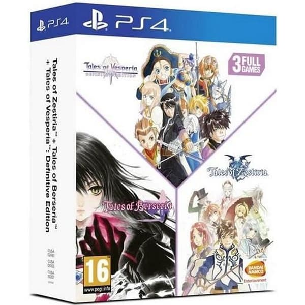 Trilogi av videospel - UFOTABLE - Tales of Vesperia, Zestiria, Berseria - Blu-Ray - Rollspel - Ej online