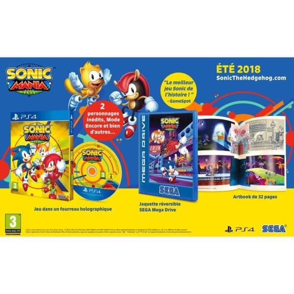 Sonic Mania Plus PS4-spel