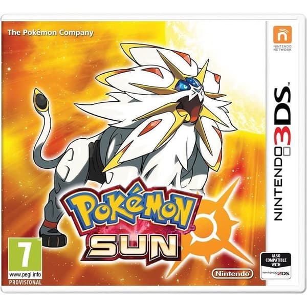 TV-spel - Pokémon - Pokemon Sun - 3DS - Äventyr - Standard Edition - PEGI 7+