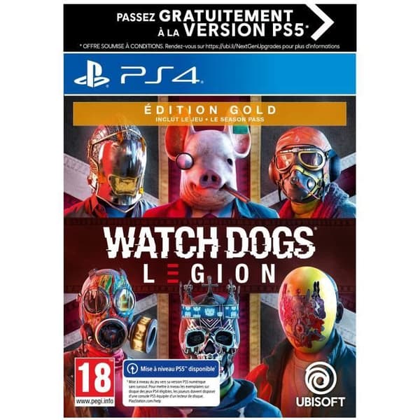 Watch Dogs Legion GOLD Edition PS4-spel (gratis uppgradering till PS5)