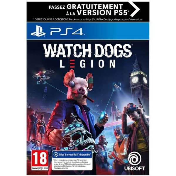 Watch Dogs Legion PS4-spel (gratis uppgradering till PS5)