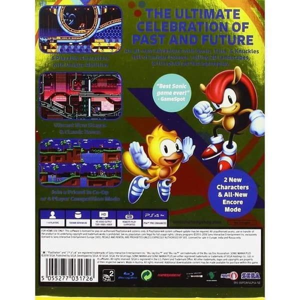 TV-spel - Sega - Sonic Mania Plus - Collector's Edition - 1 till 2 spelare - PS4-plattform