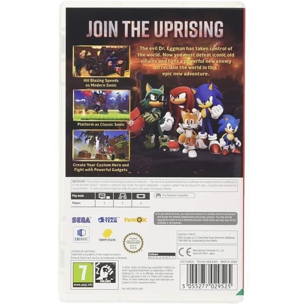 Videospel - Koch Media - Sonic Forces - Nintendo Switch - PEGI 7+ - Standardutgåvan
