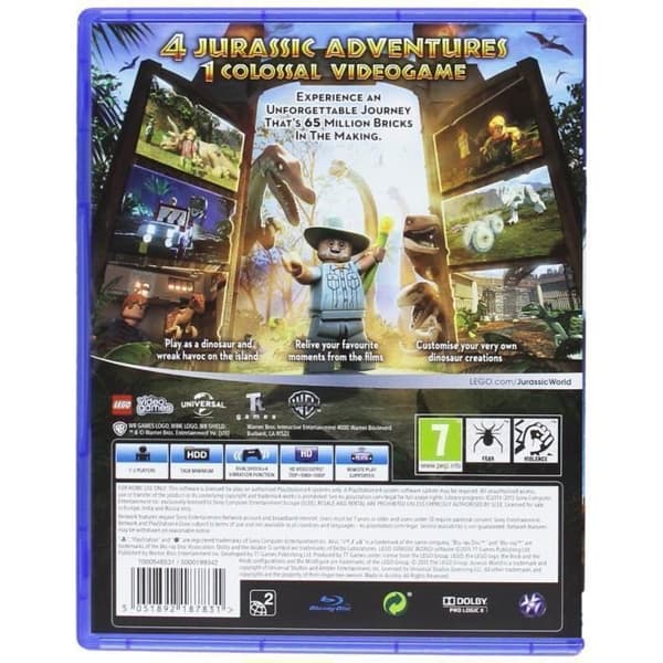 LEGO Jurassic World playstation 4 (PS4) (Storbritannien)