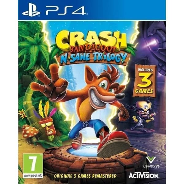 TV-spel - Activision - Crash Bandicoot N.Sane Trilogy - PS4 - 1 spelare - Plattform