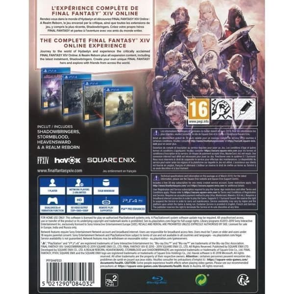 Final Fantasy XIV Complete Edition Playstation 4-spel
